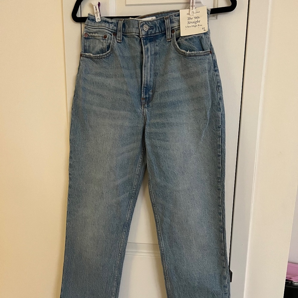 Abercrombie & Fitch The 90s straight ultra high rise